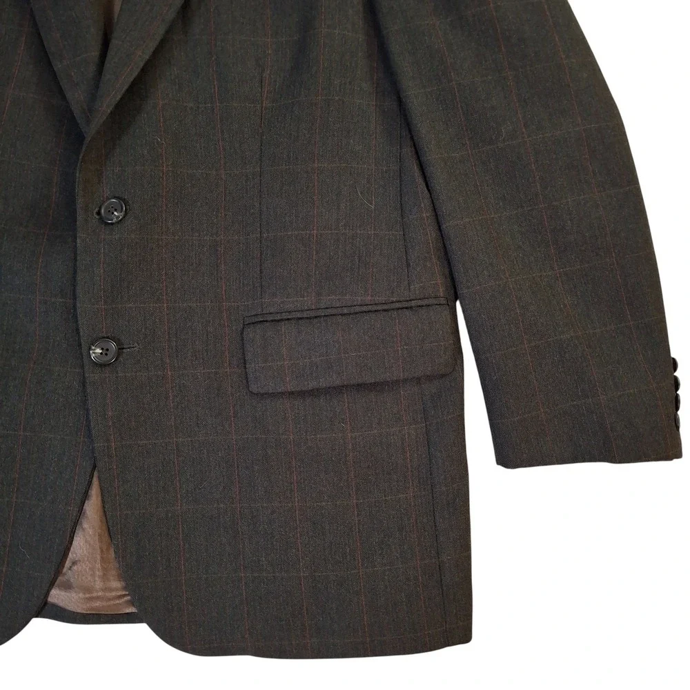 Ralph Lauren Polo University Club Sport Coat Men's 46 Jacket Wool Plaid Canada